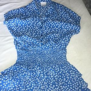 Vici Blue ruffles dress